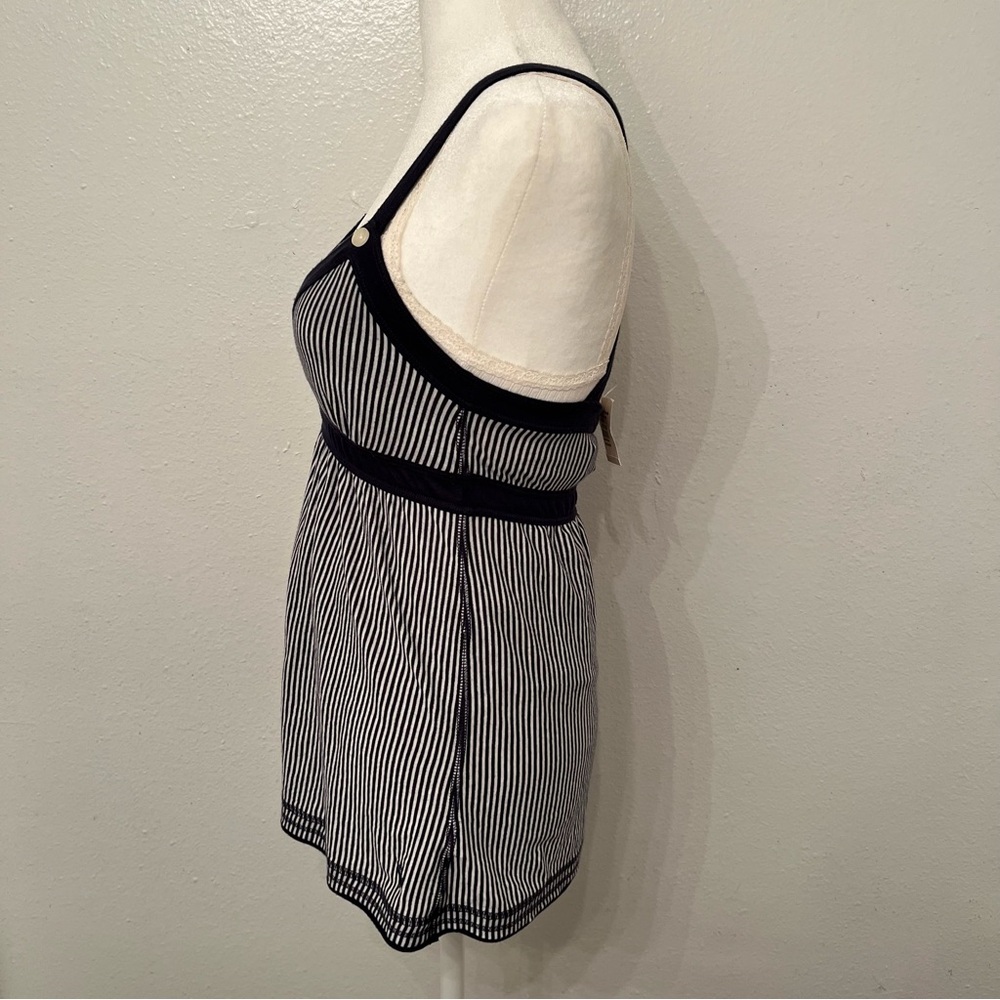 Vintage Y2K Abercrombie & Fitch 2000s Pinstriped Babydoll Tank Top - Picture 7 of 12